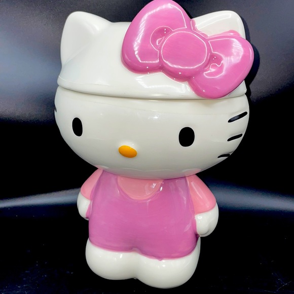 Holiday SALE 🎁 Ships TODAY ⬇️ Hello Kitty Ceramic Cookie Jar Canister - Picture 1 of 4
